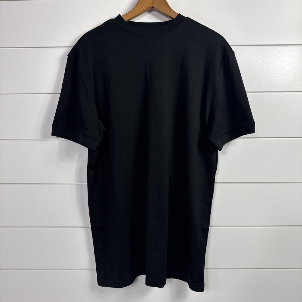 Co Thirty Six Signature Crewneck Tee Shirt Elevated Basic Black sz L